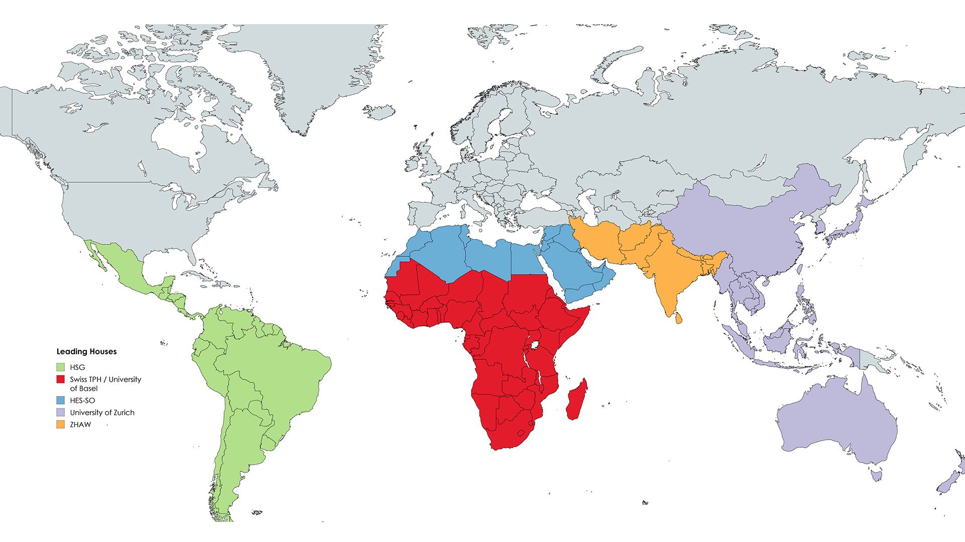 Mappa dei programmi di cooperazione bilaterale